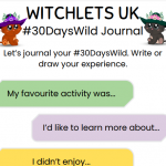 #30DaysWild – Day 30 – Journal