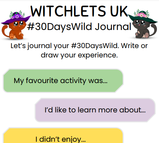 #30DaysWild – Day 30 – Journal